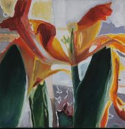 2010 Tulipaner, olie på lærred, 50 x 50